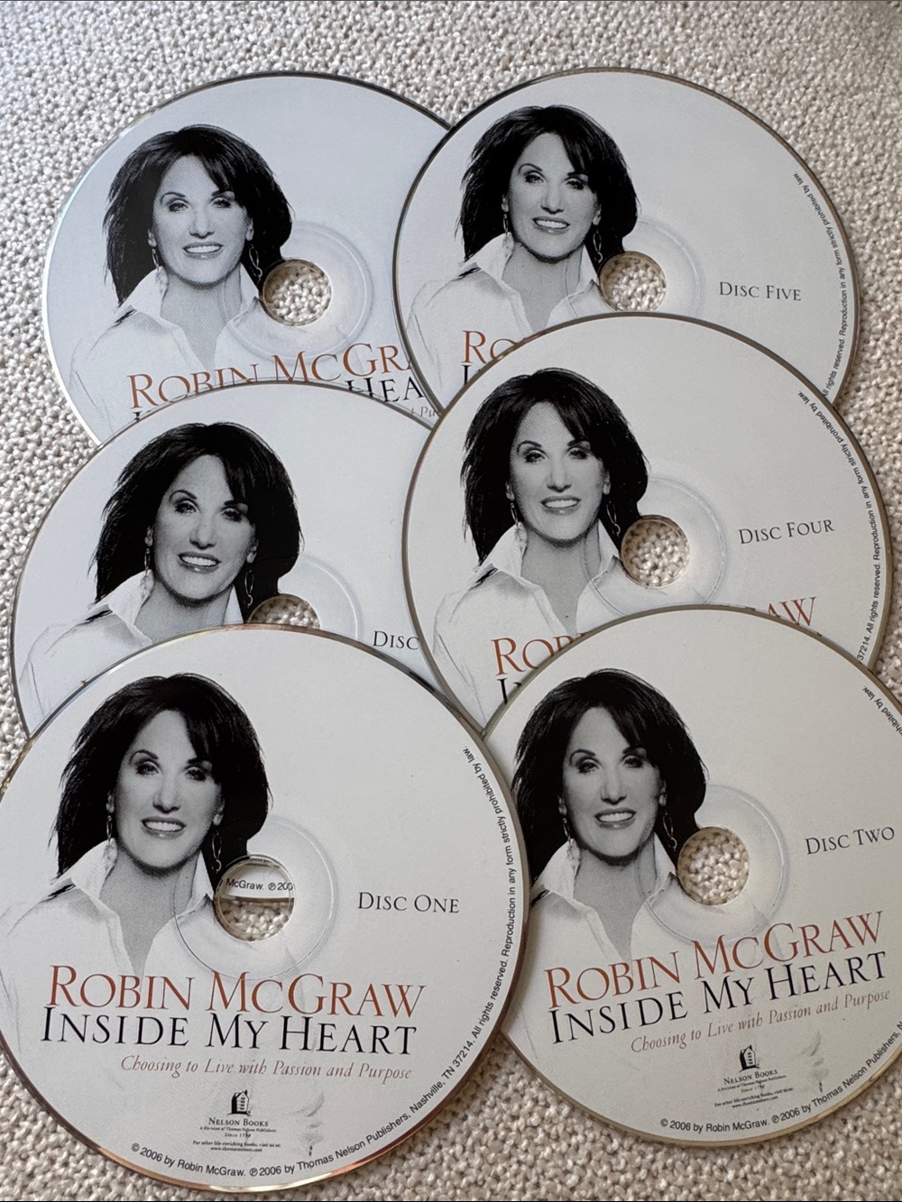 Robin McGraw-Inside My Heart Audio CD Set of 6